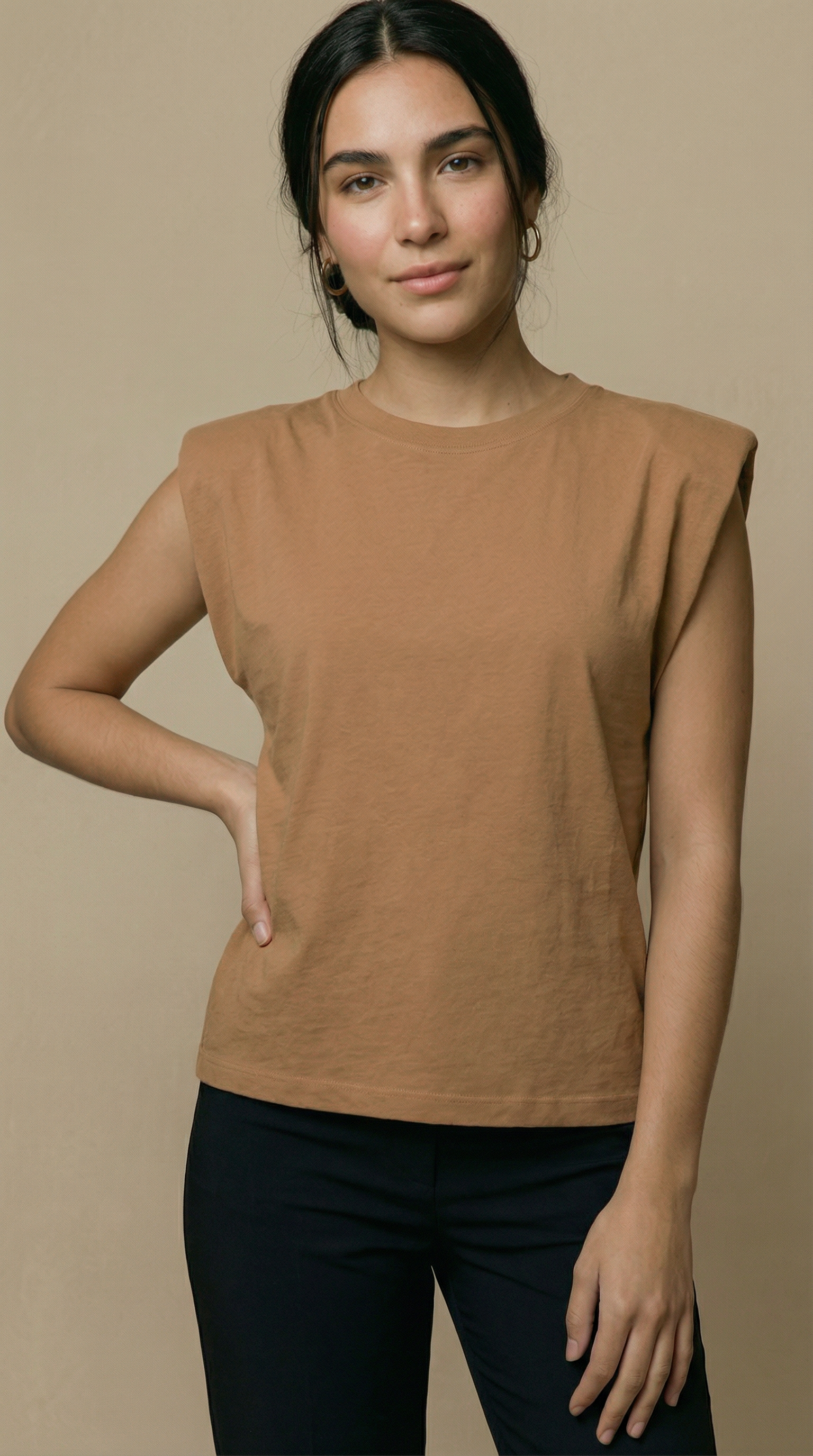 Camiseta Douz Luisa Caramelo