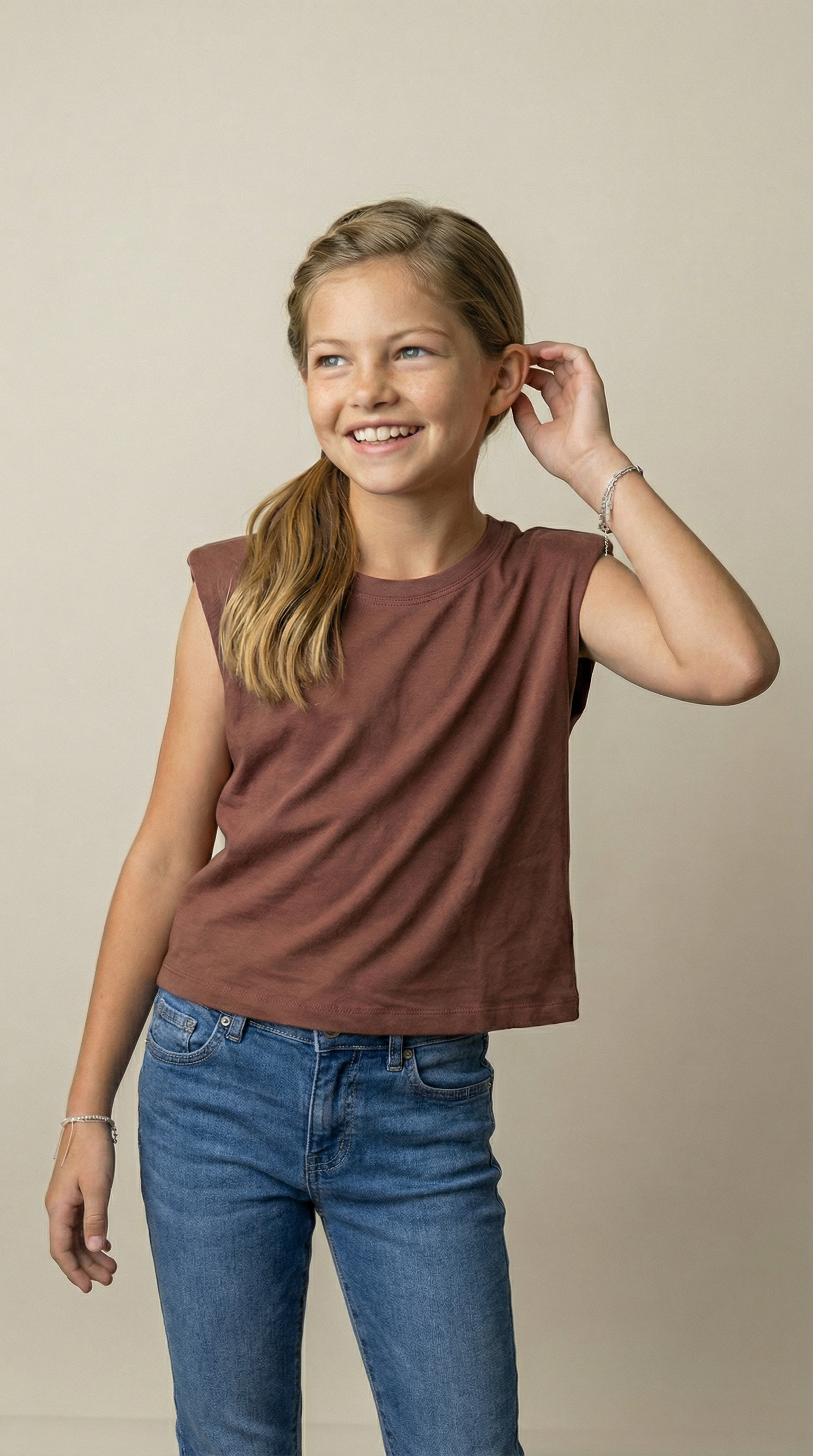 Camiseta Douz Infantil Luisa Chocolate
