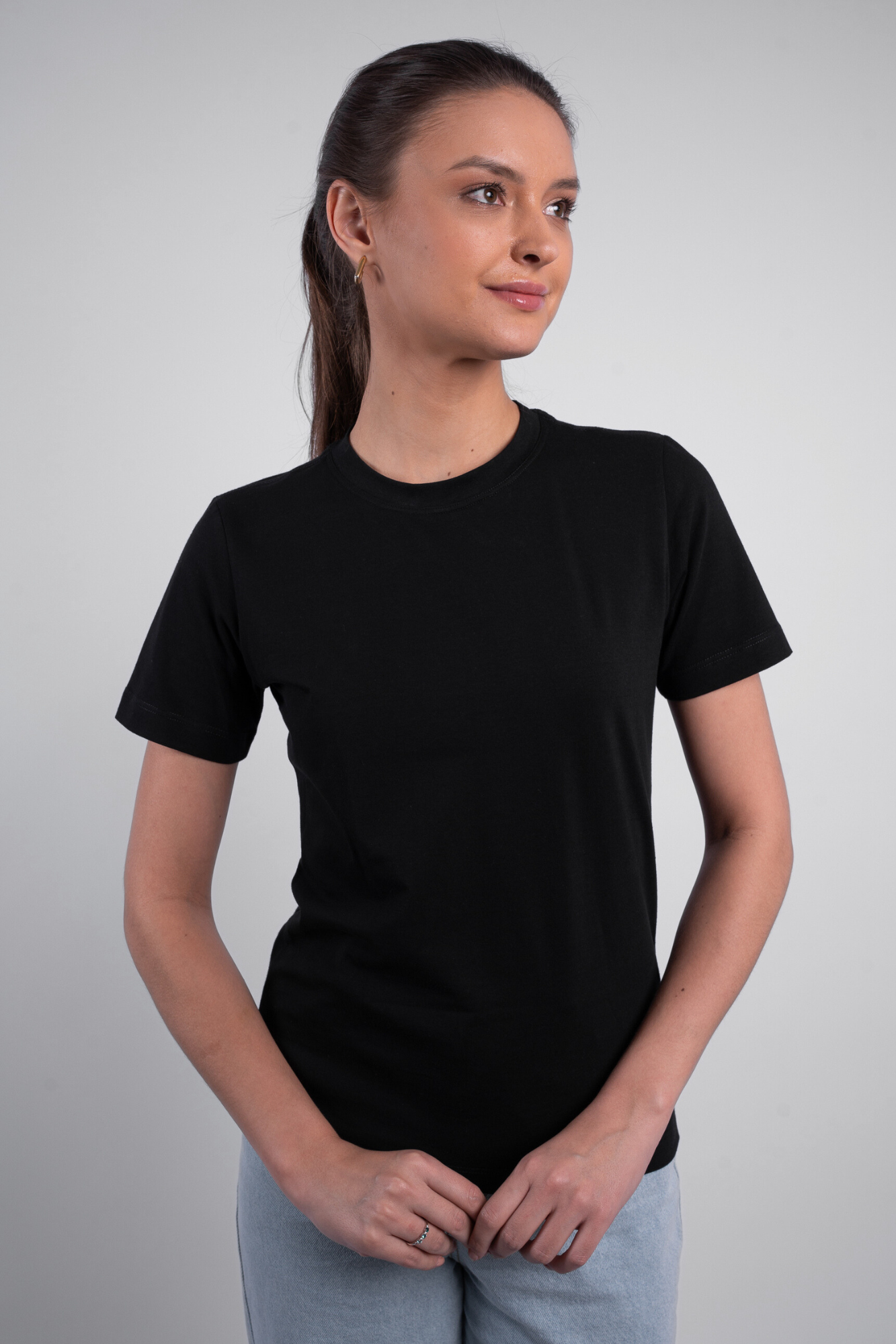 Camiseta Lisa New Moon Gola O Preta