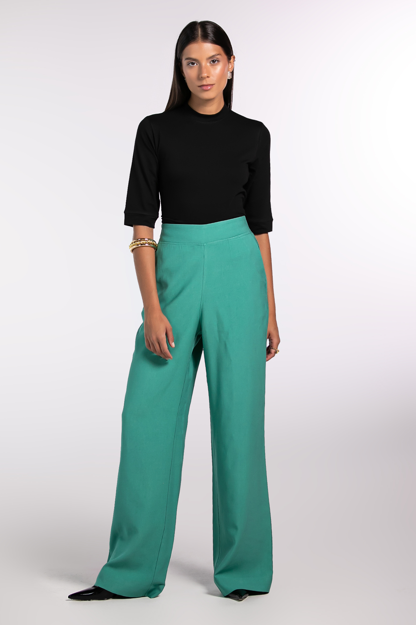 Calça Alfaiataria Moon Casual Verde