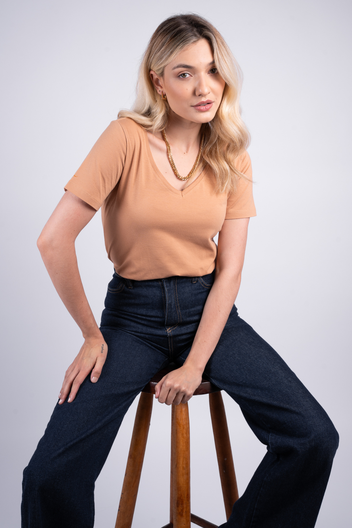 Camiseta Essential Moon Basics Gola V Areia