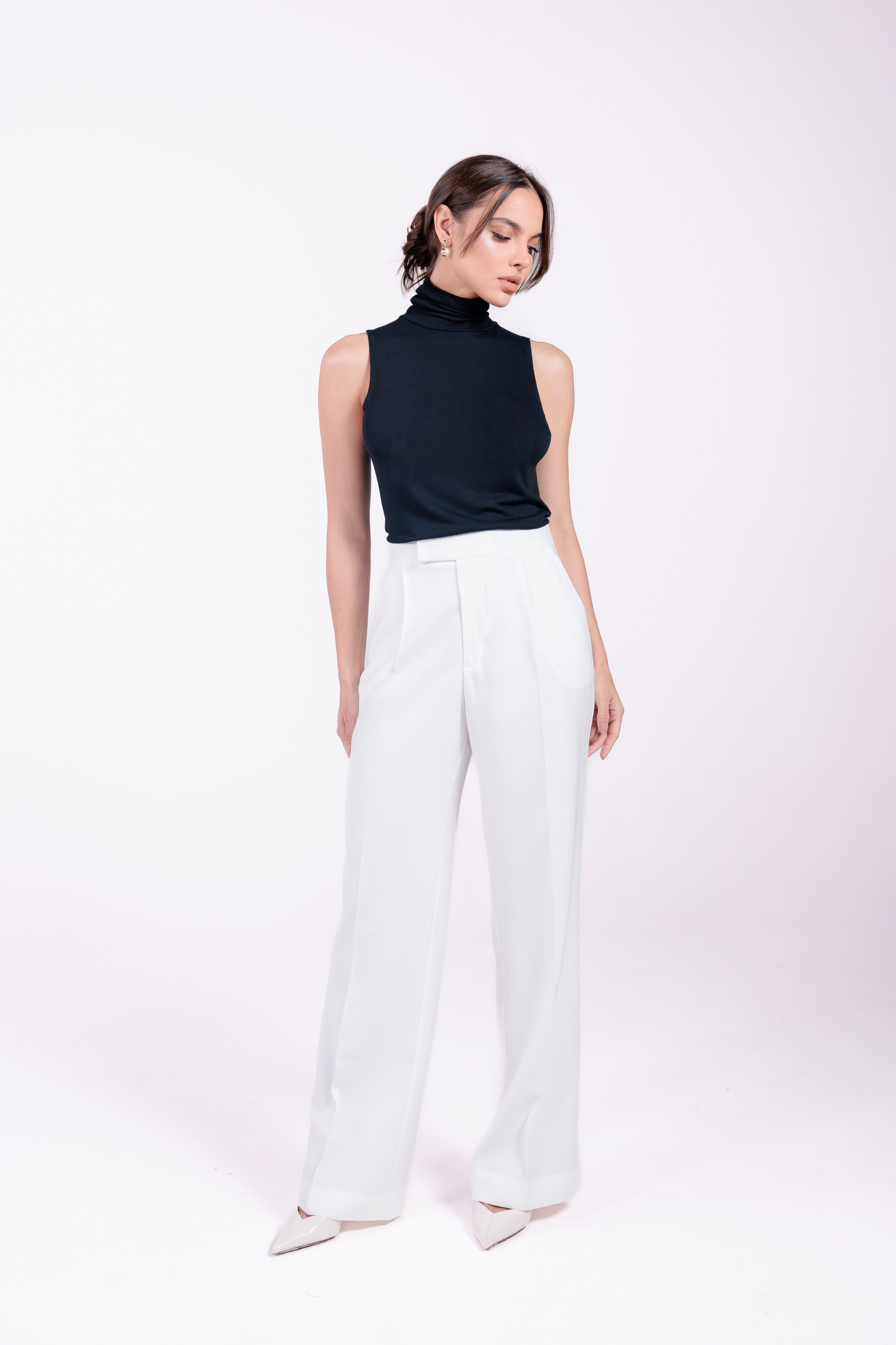 Calça Alfaiataria Moon Off White