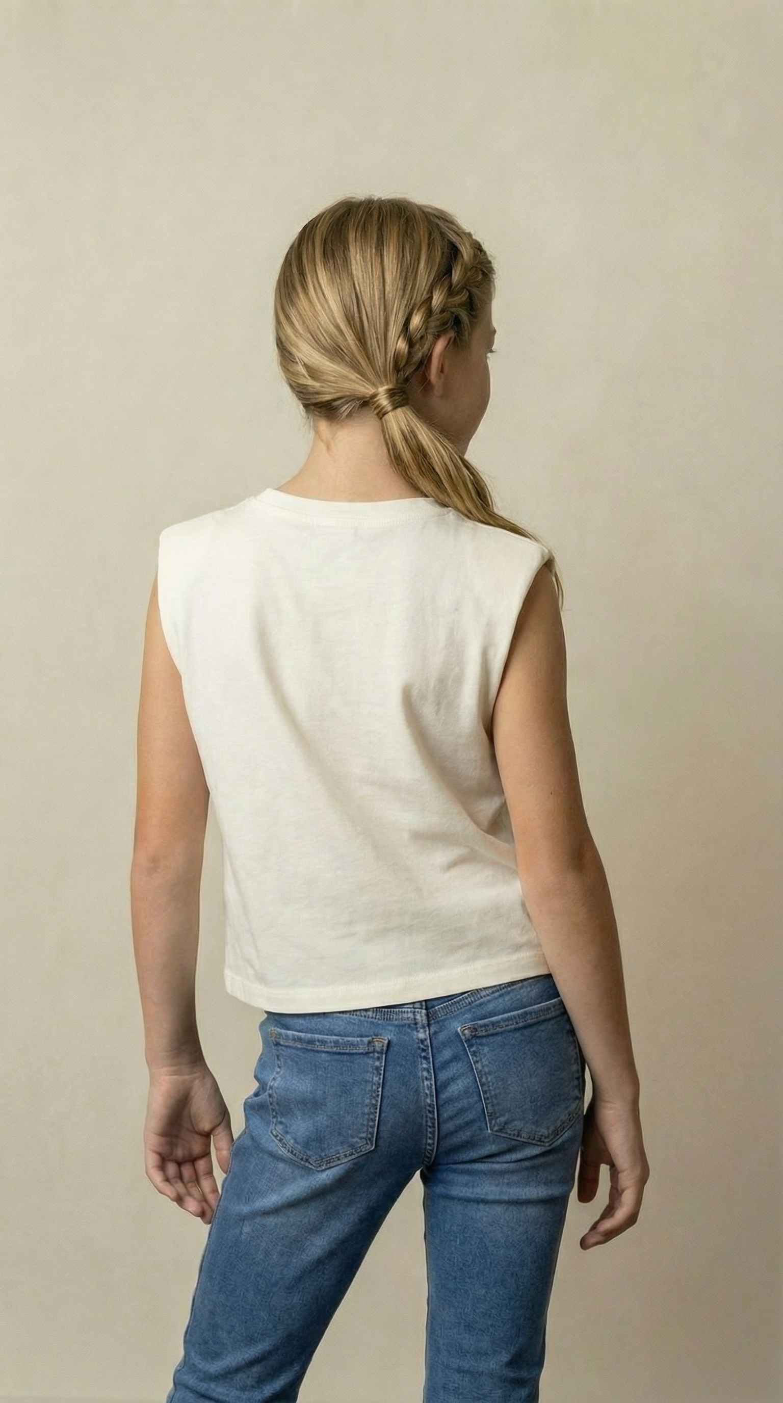 Camiseta Douz Infantil Luisa Off White