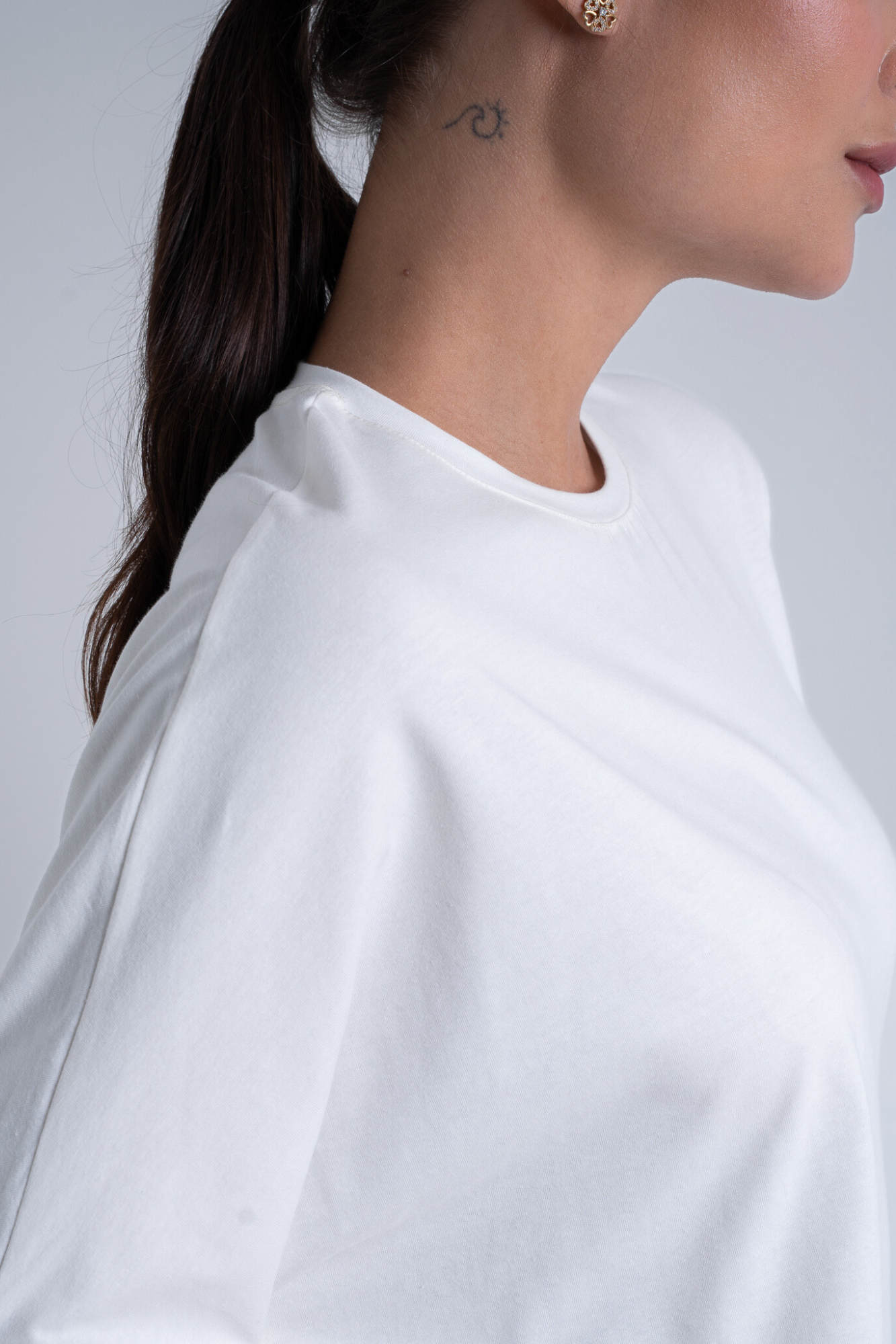 Camiseta Moon Oversized Gola O Off-white