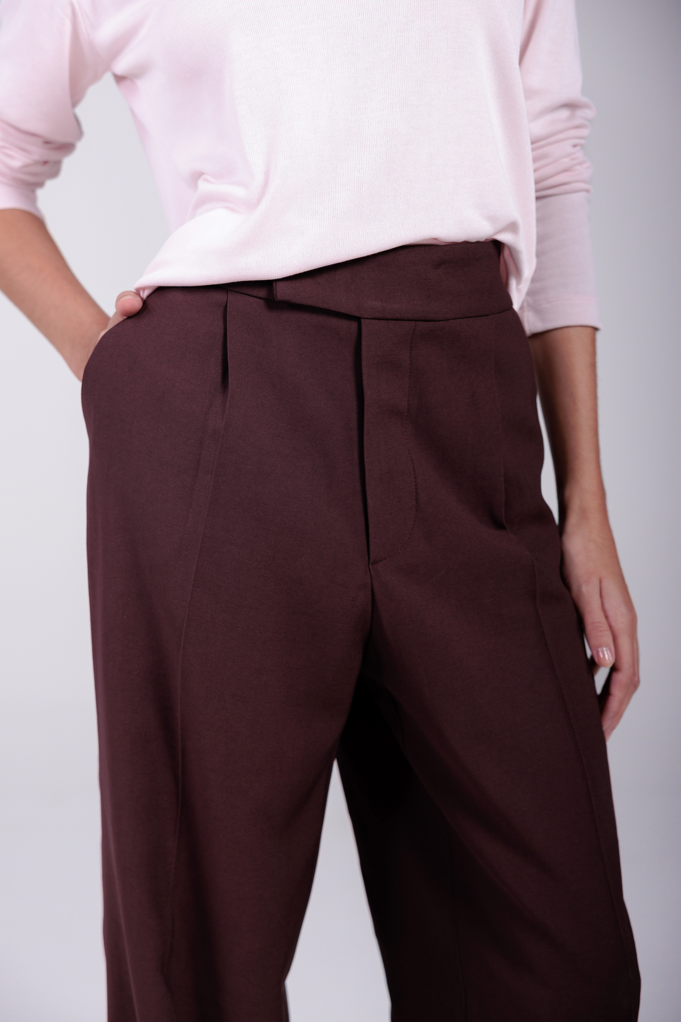 Calça Alfaiataria Moon Marrom
