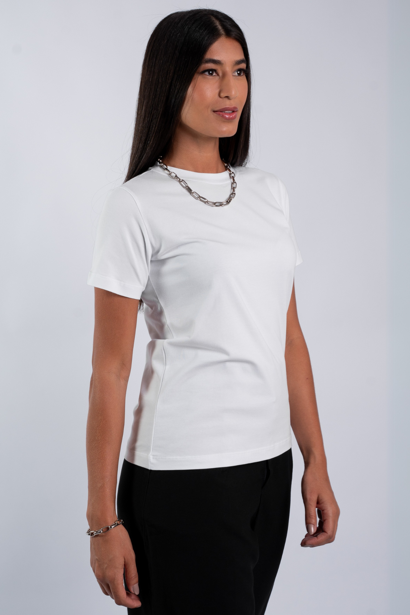 Camiseta Lisa New Moon Gola O Branca