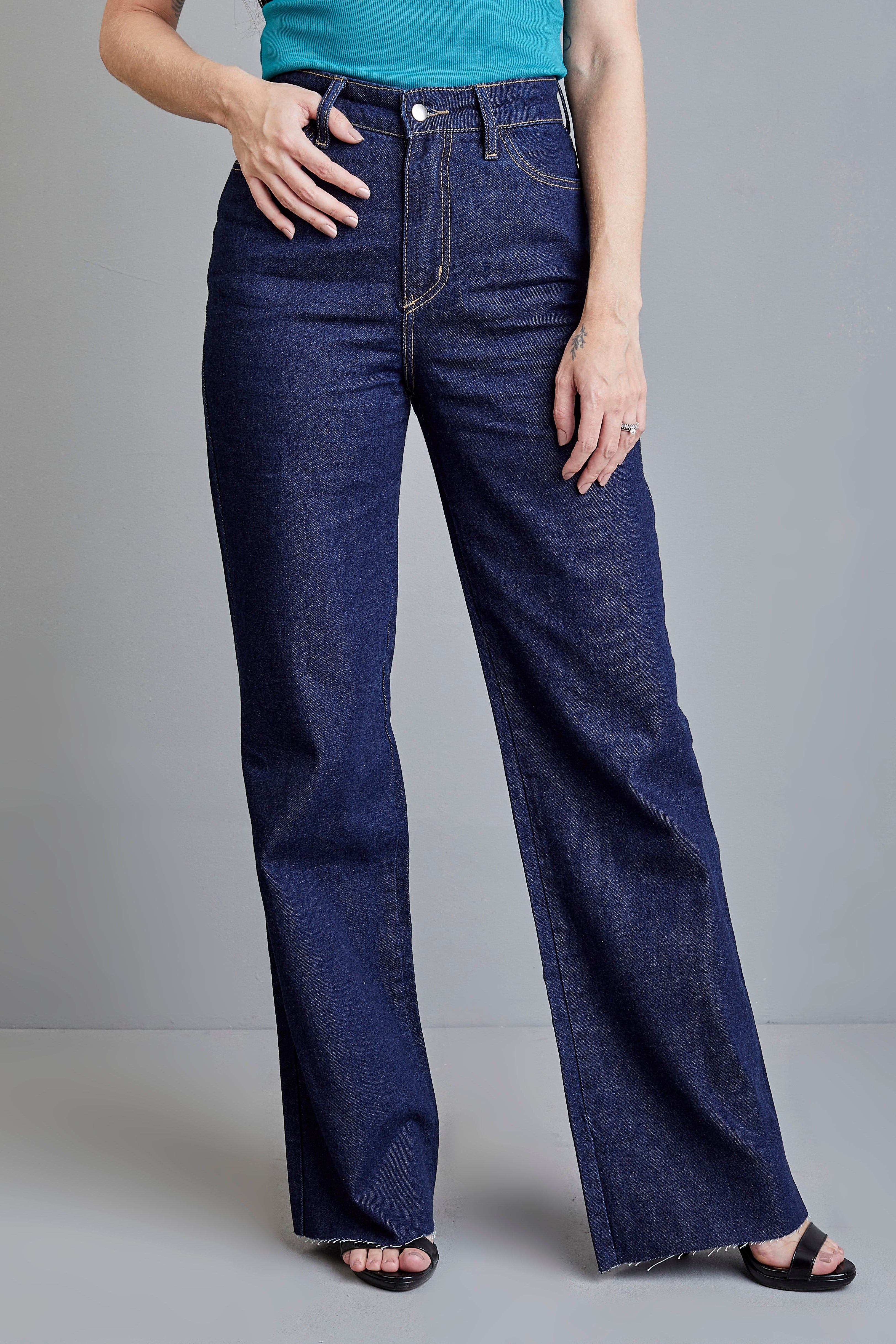 Calça Jeans Moon Basics Dark Blue