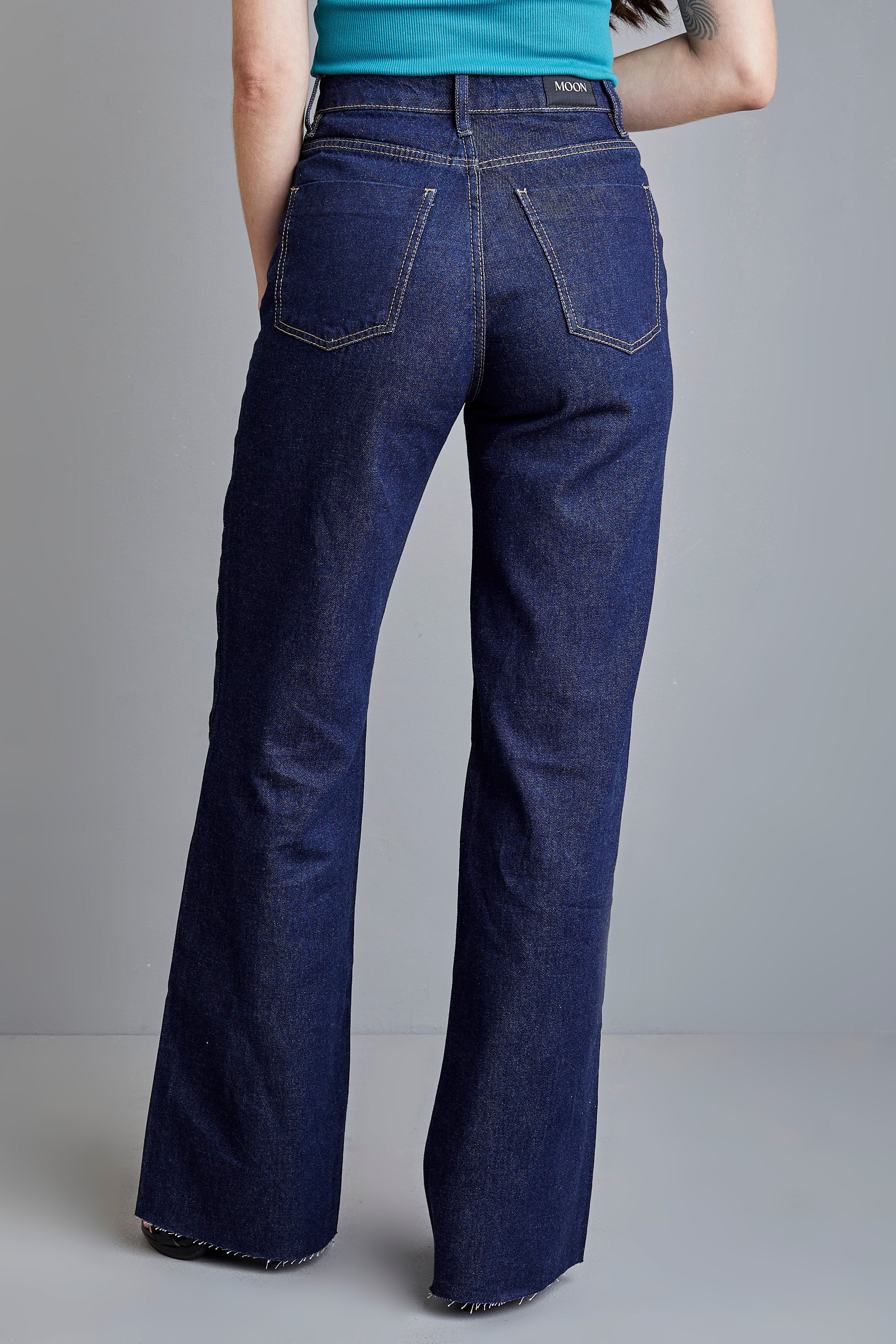Calça Jeans Moon Basics Dark Blue