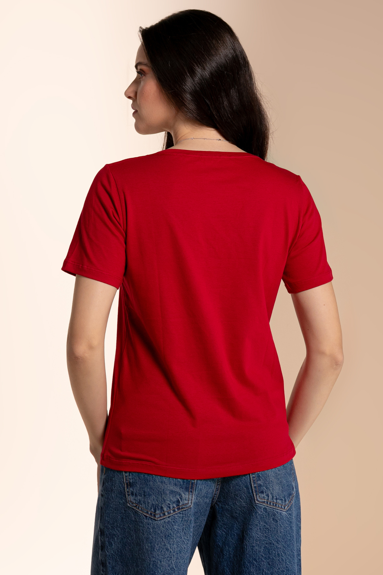 Camiseta Essential Moon Basics Gola V Vermelha