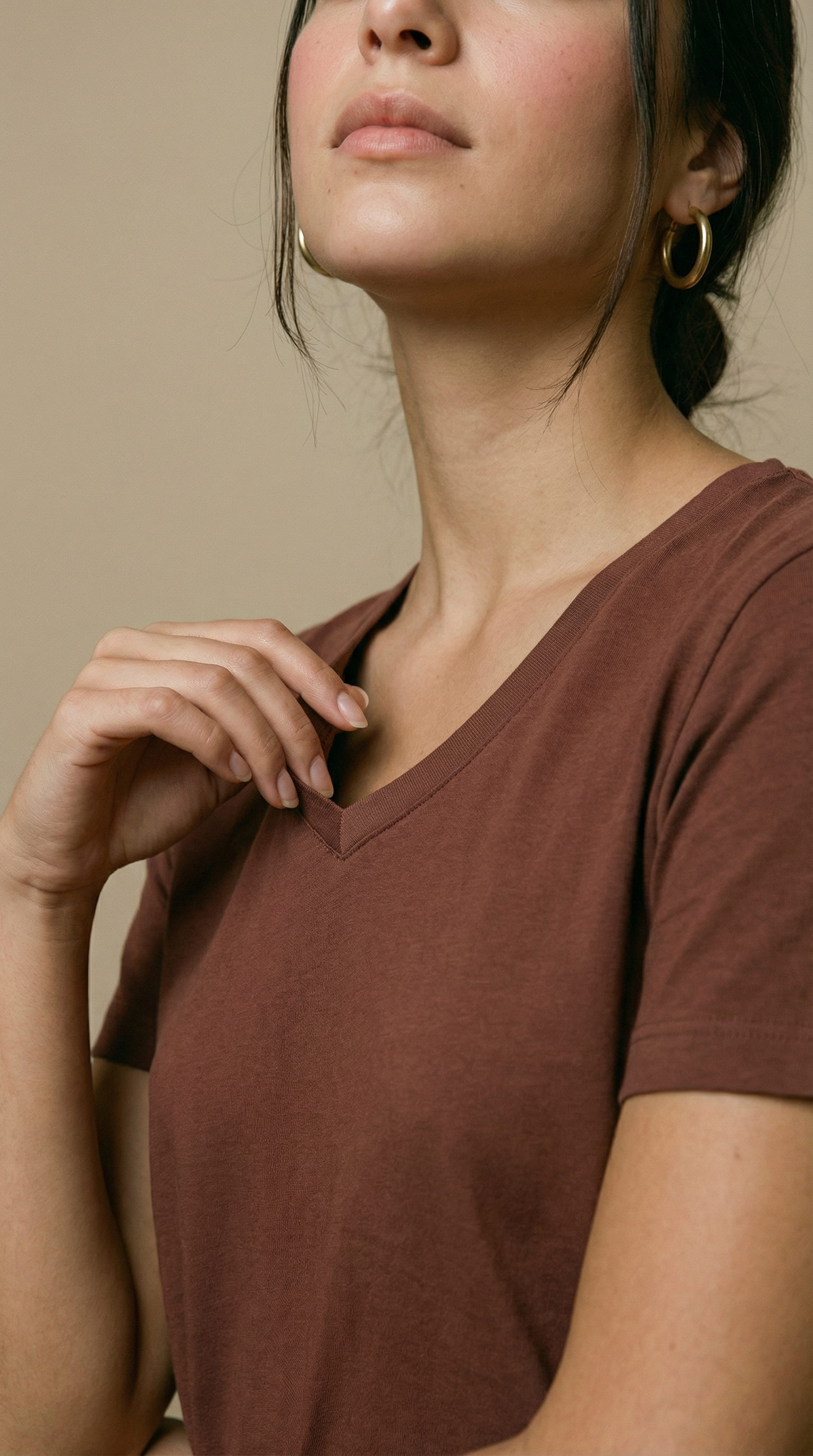 Camiseta Douz Manuela Marrom