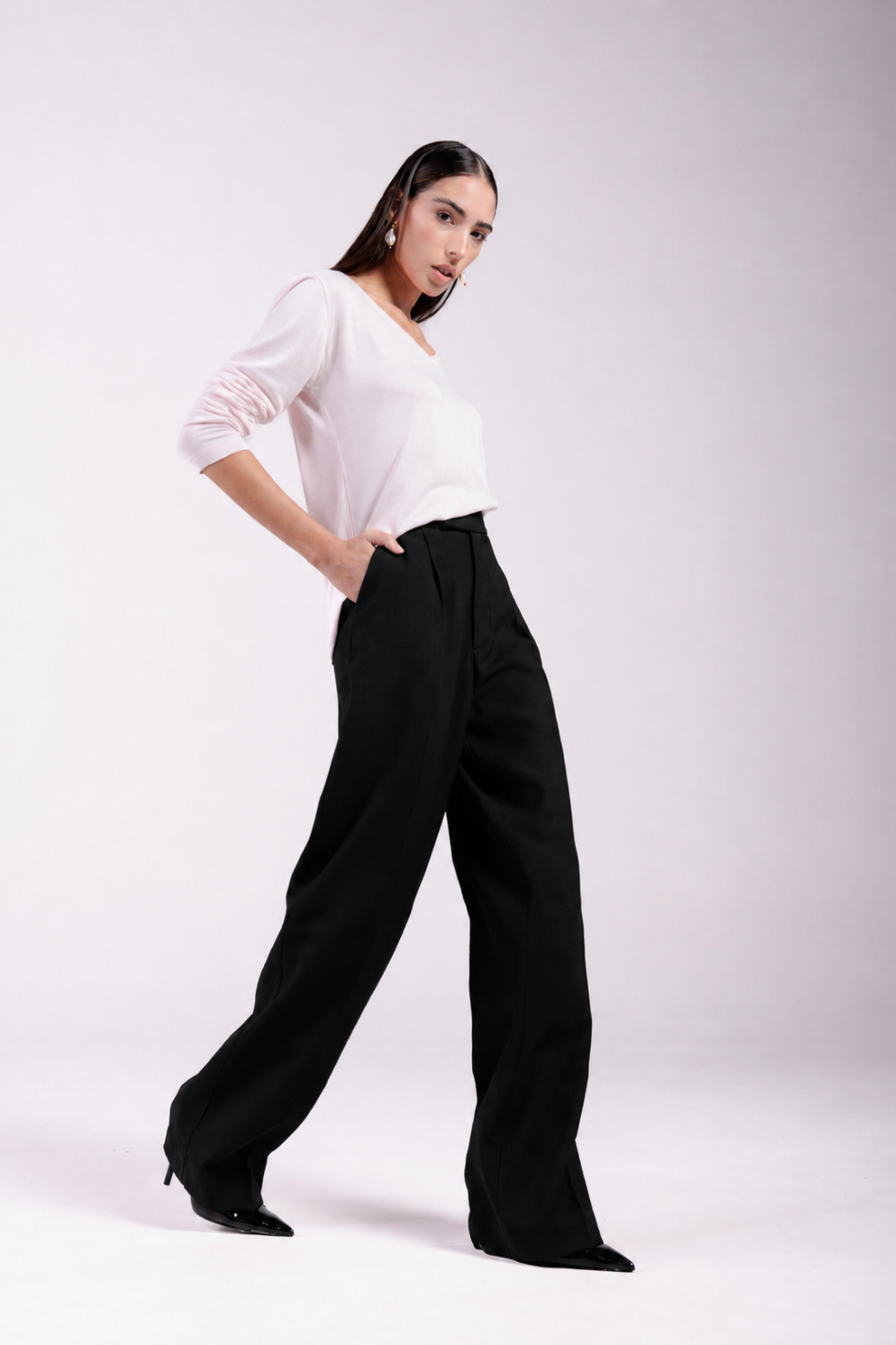 Calça Alfaiataria Moon Preta