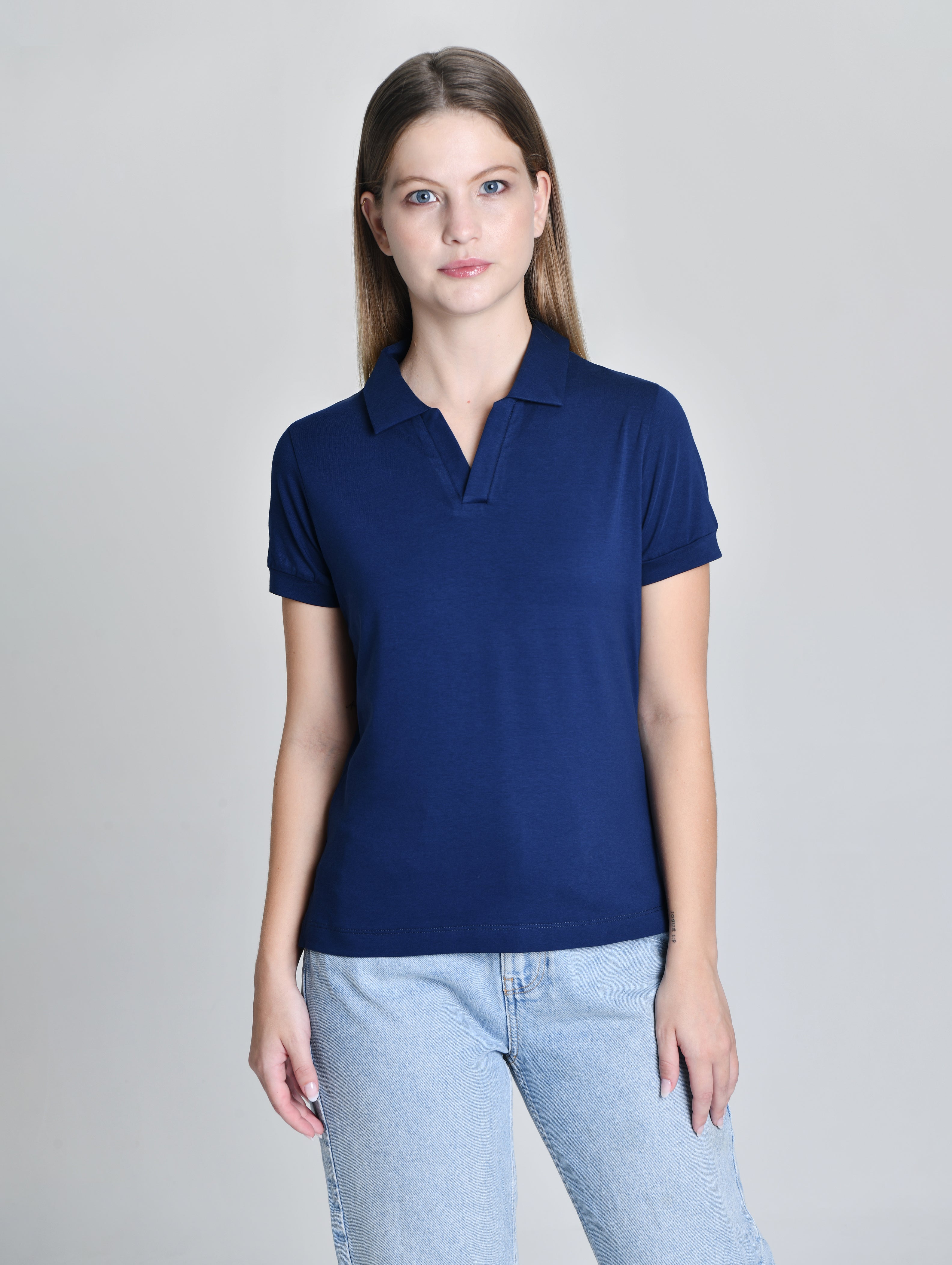 Camiseta Douz Elisabeth Gola Polo Azul