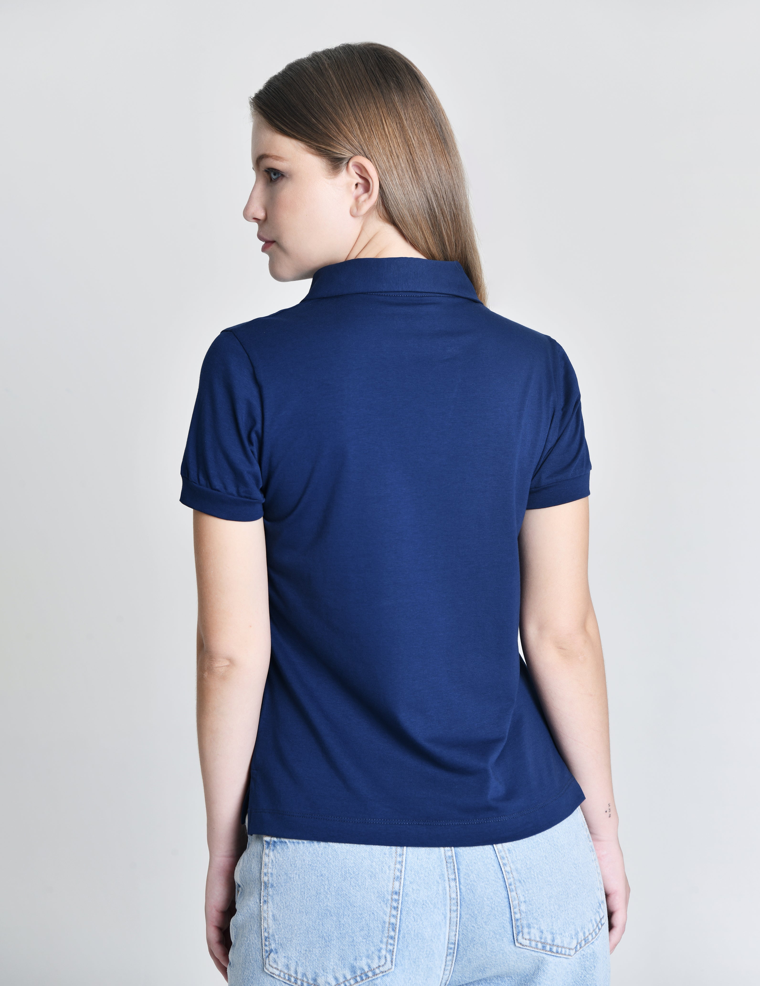 Camiseta Douz Elisabeth Gola Polo Azul