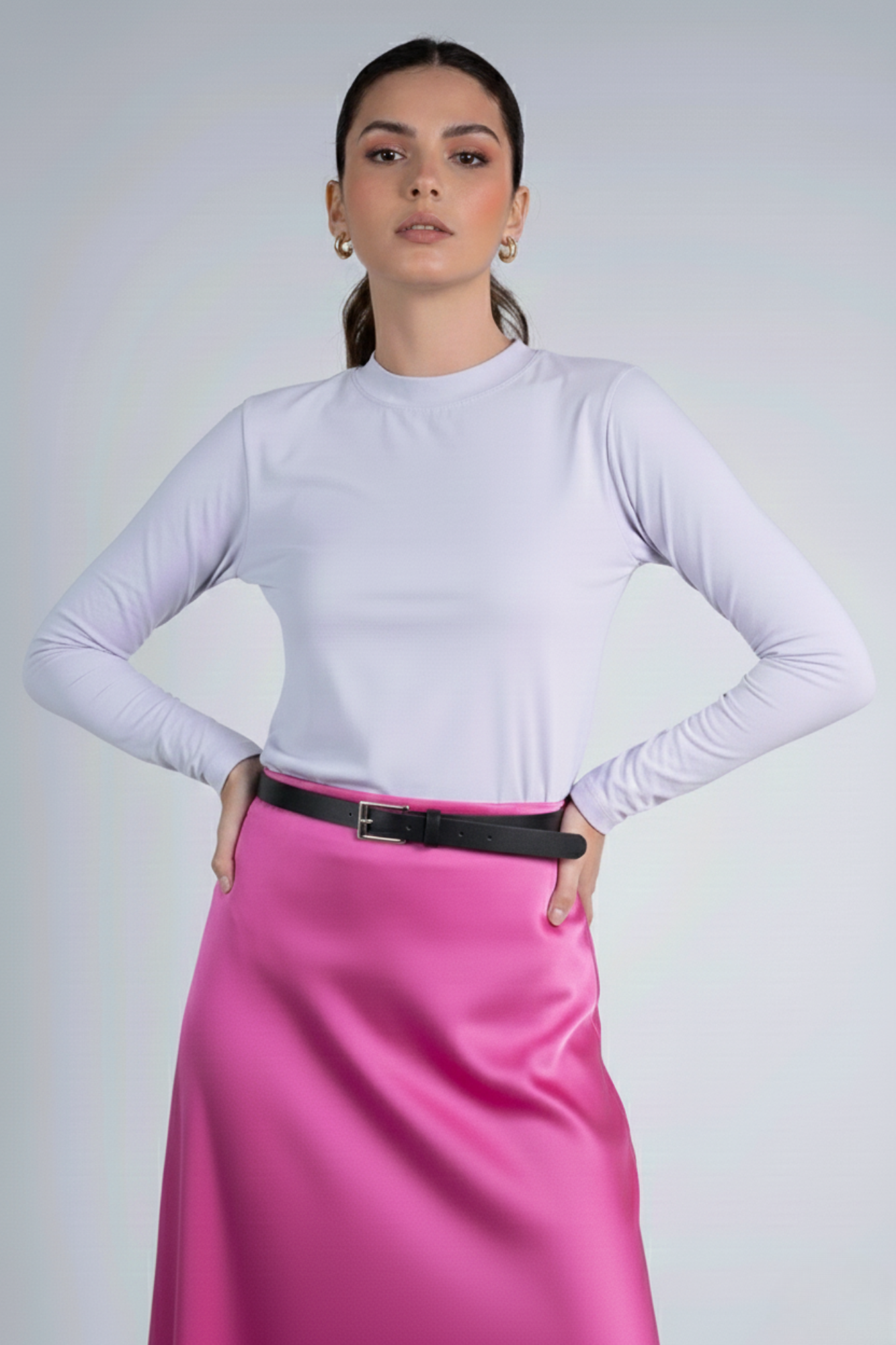 Blusa Moon Gola Média Lilás