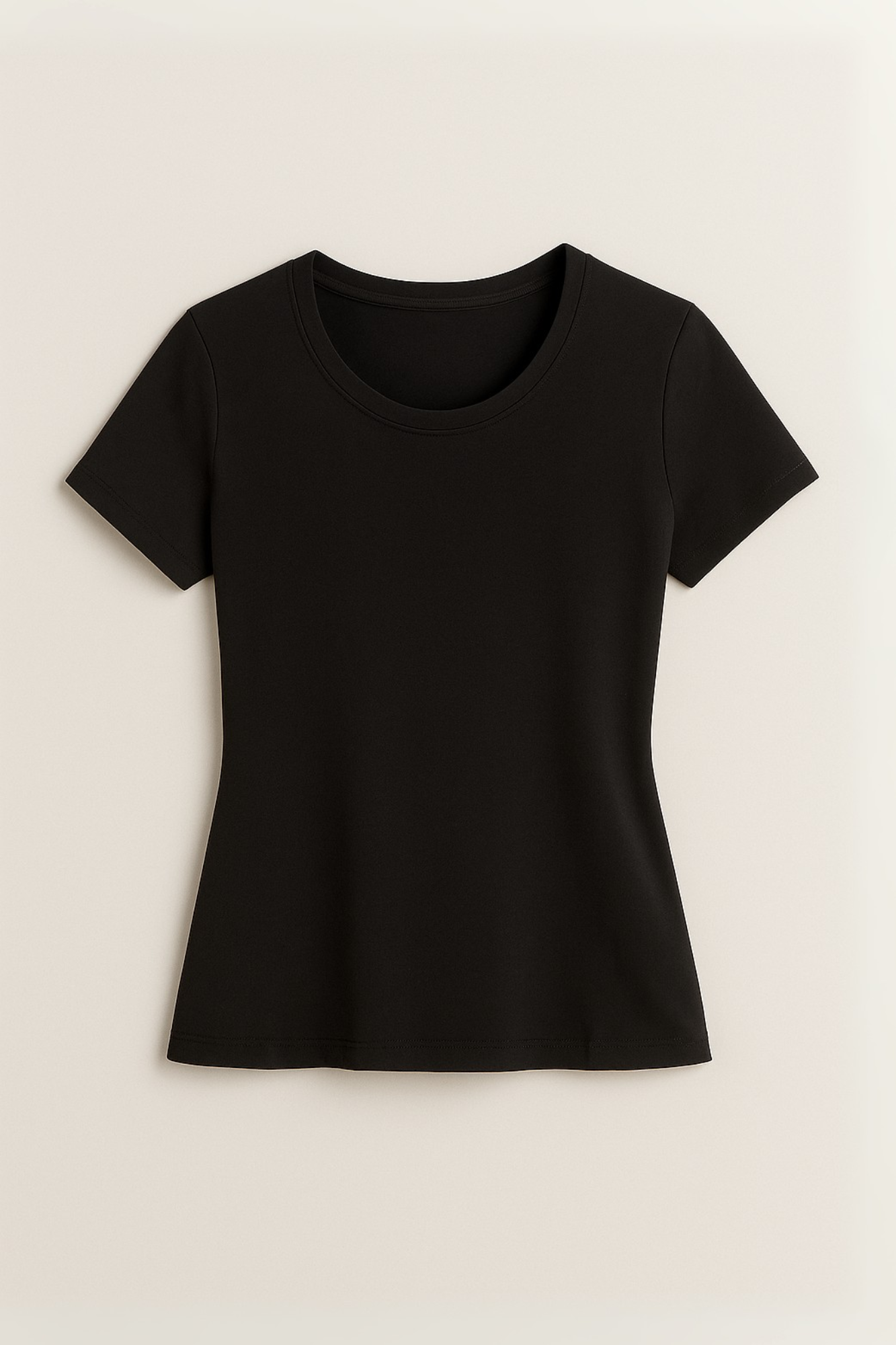 Camiseta Baby Look Moon Basics Gola O Preta