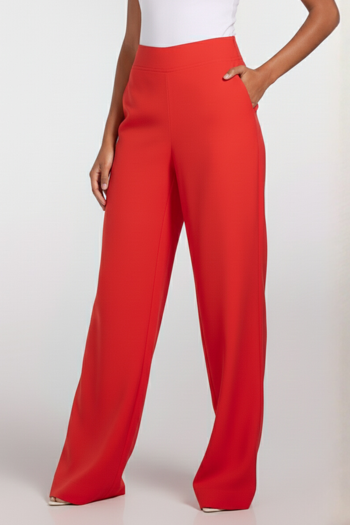 Calça Alfaiataria Moon Casual Vermelha