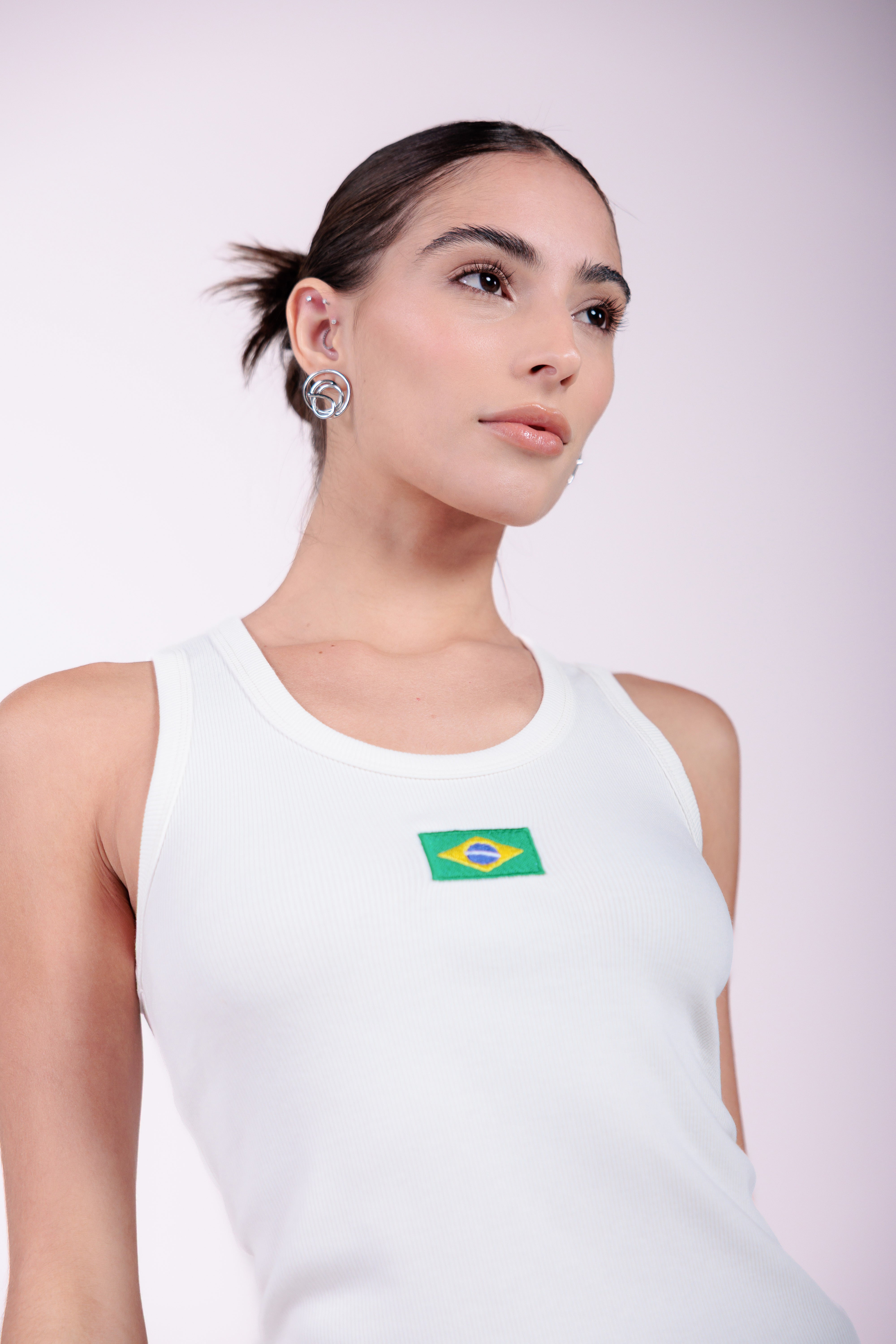 Regata Bordada Copa Moon Gola U Branca
