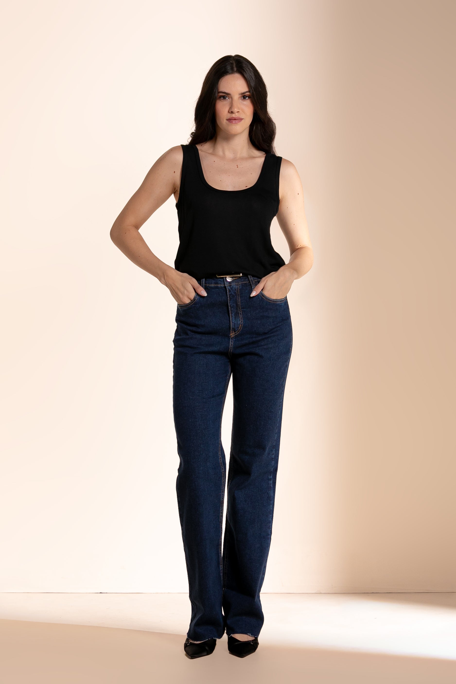 Regata Molinha Moon Preta