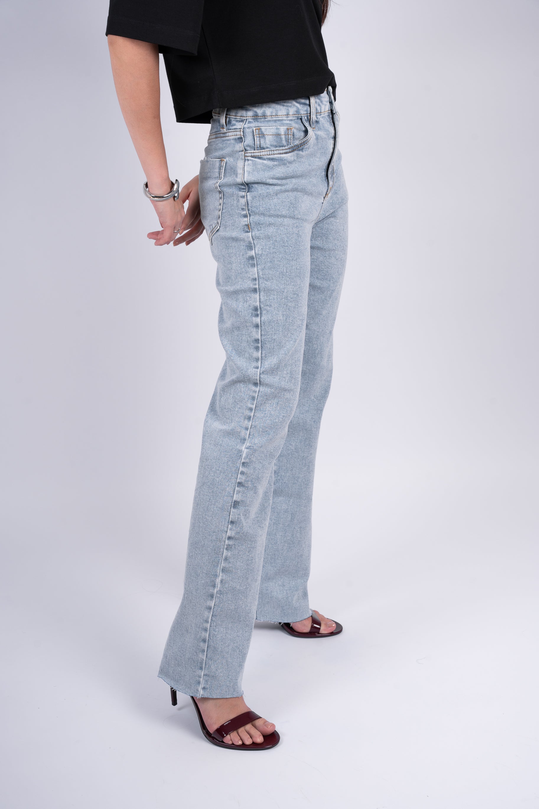 Calça Jeans Reta Moon Light Blue