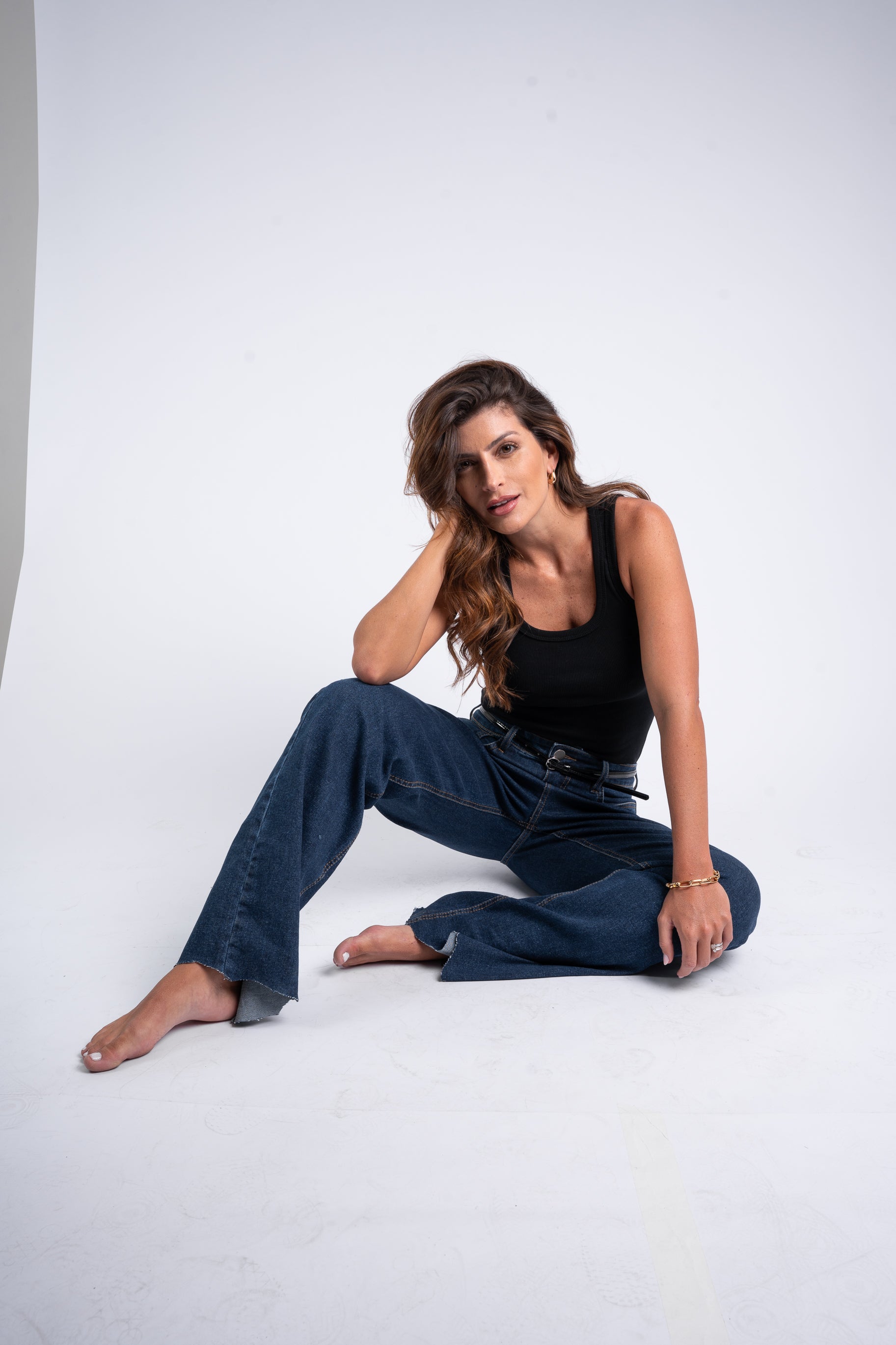 Calça Jeans Reta Moon Dark Blue