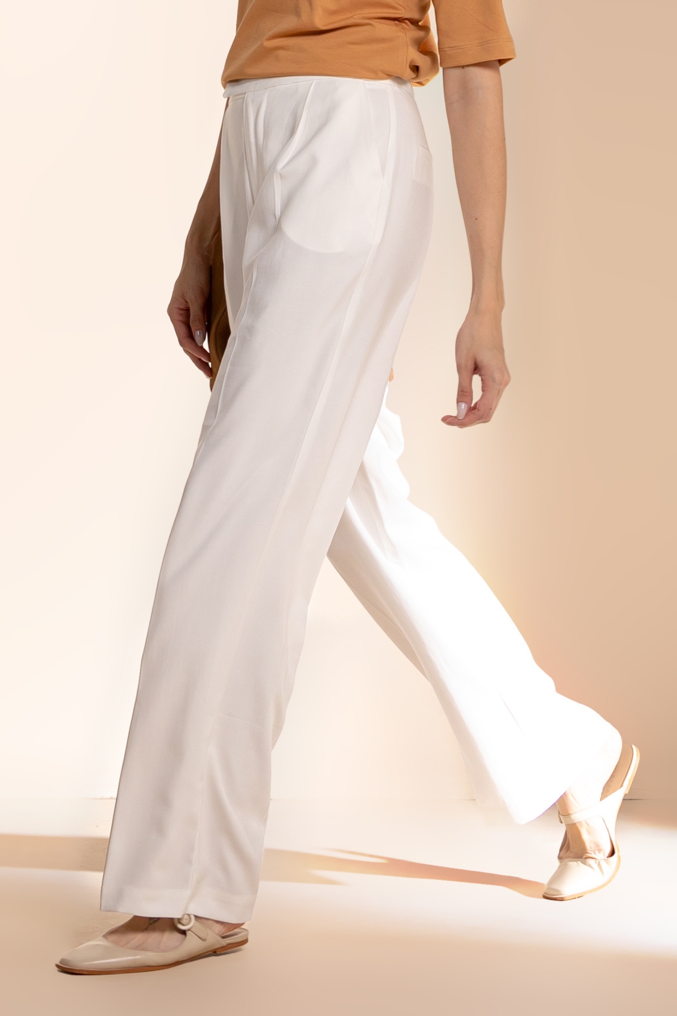Calça Alfaiataria Moon Off-white