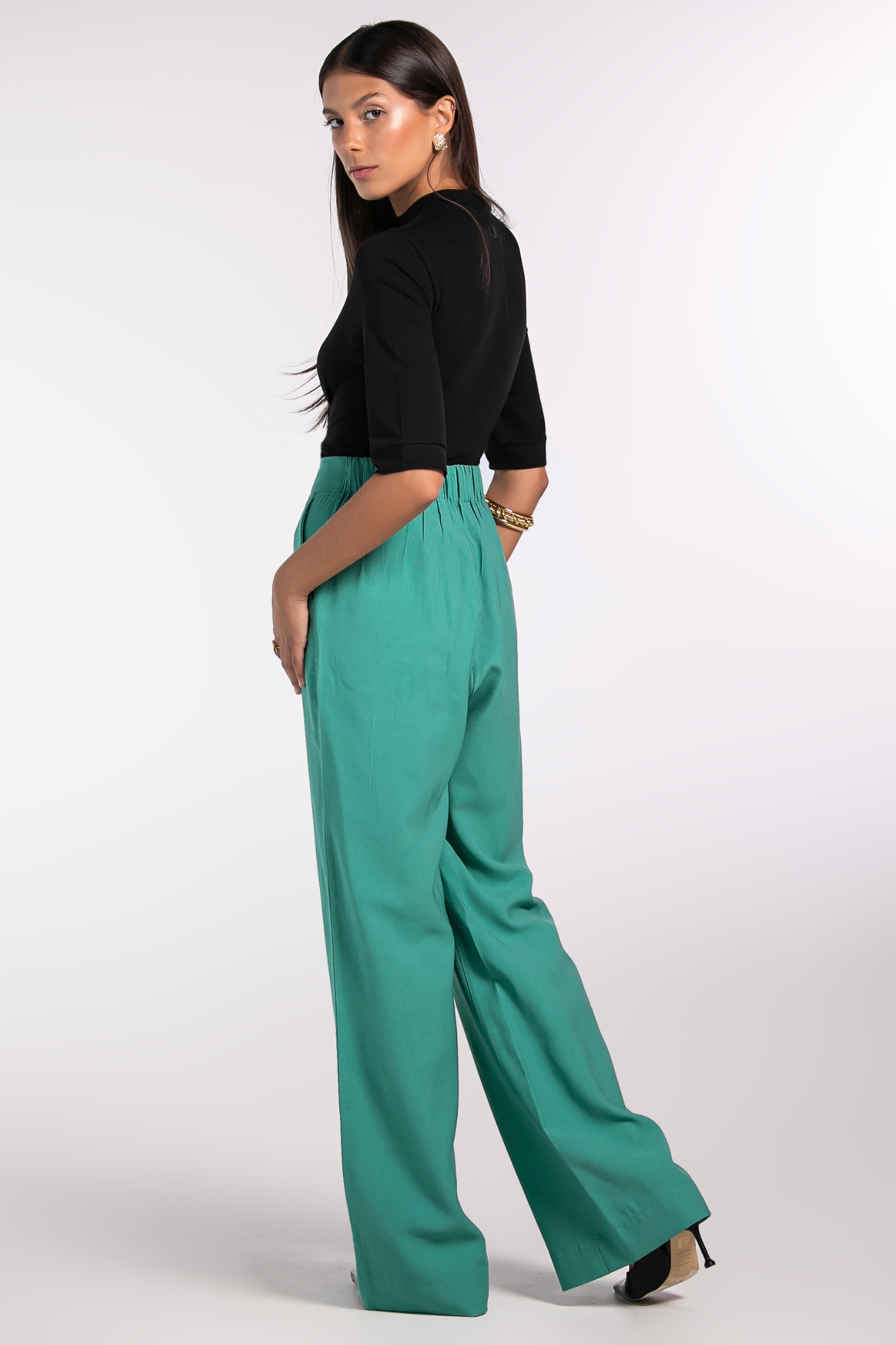 Calça Alfaiataria Moon Casual Verde