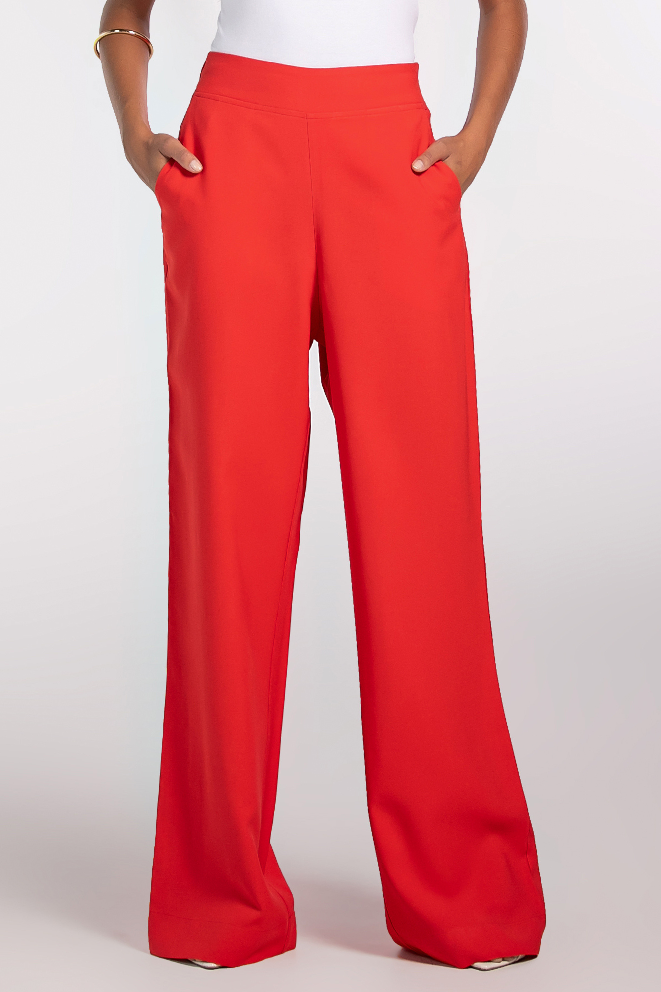 Calça Alfaiataria Moon Casual Vermelha