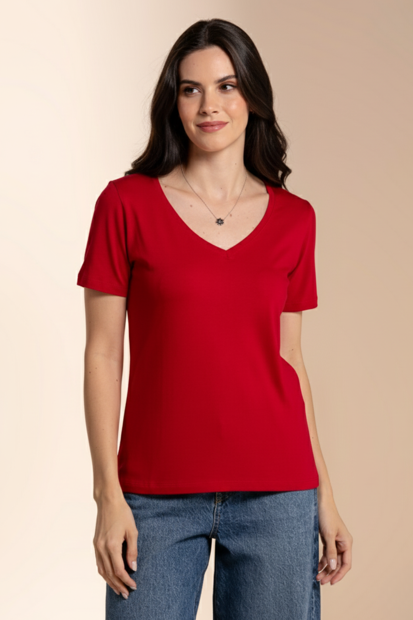 Camiseta Essential Moon Basics Gola V Vermelha