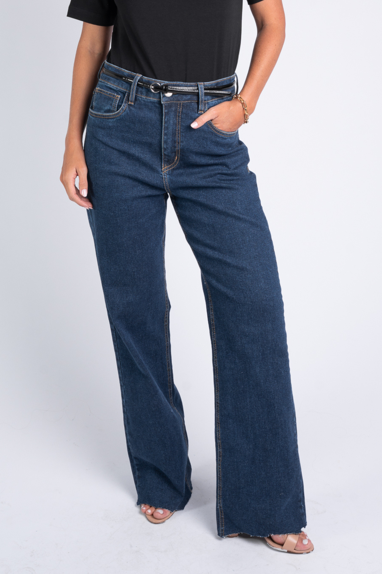 Calça Jeans Reta Moon Dark Blue