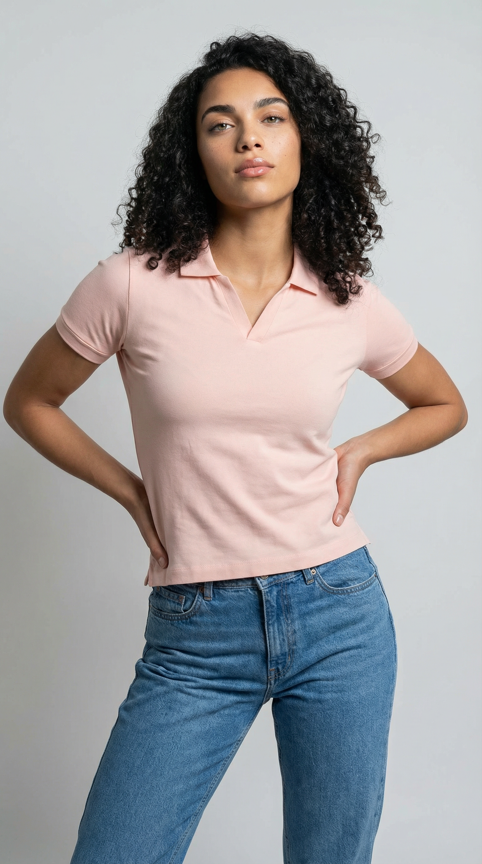Camiseta Douz Elisabeth Gola Polo Rosa