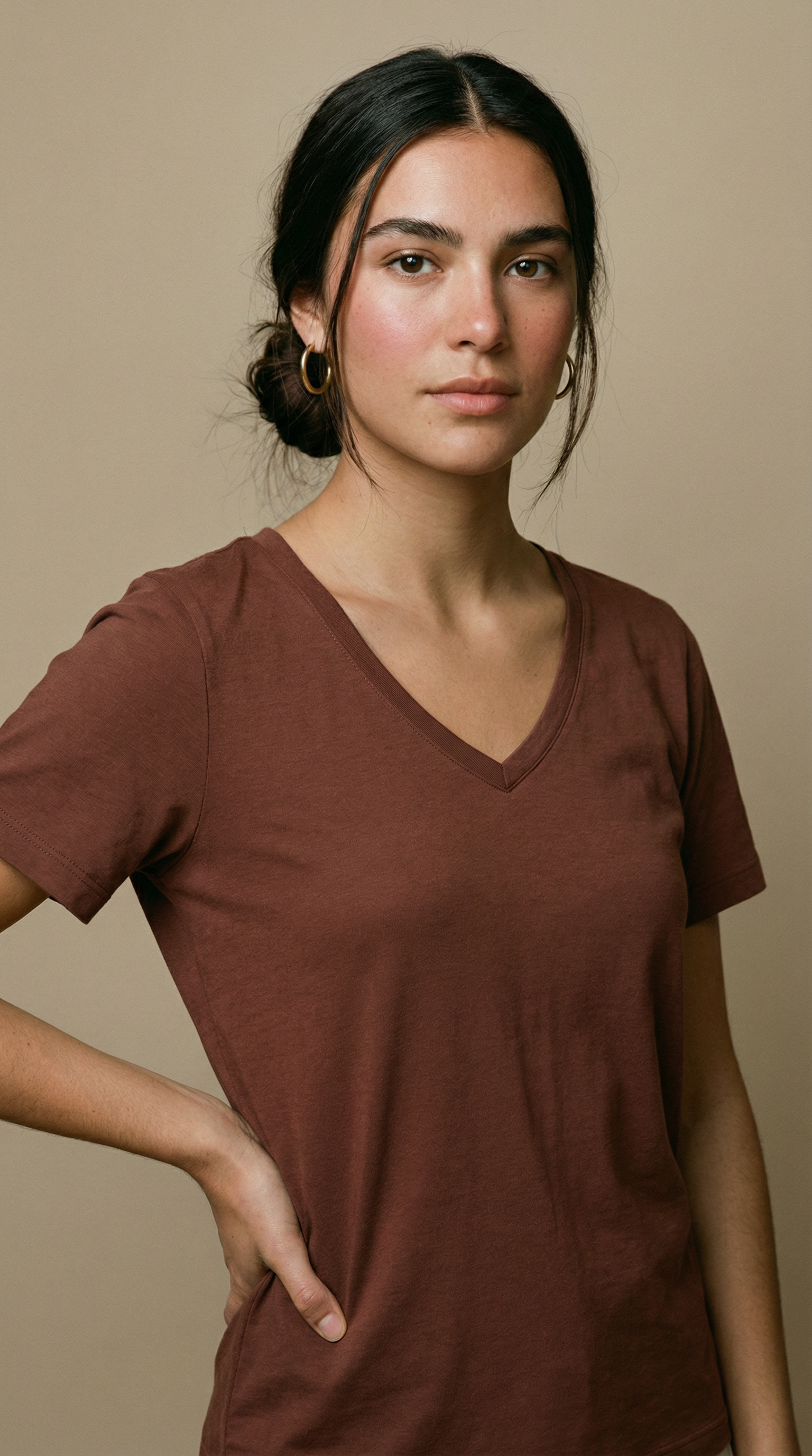 Camiseta Douz Manuela Marrom