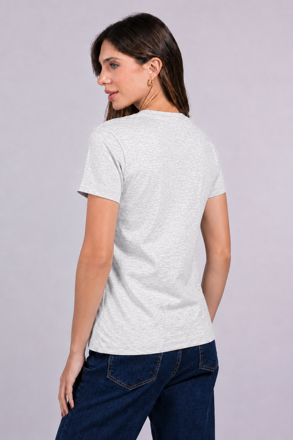 Camiseta Manga Curta Moon Gola O Mescla