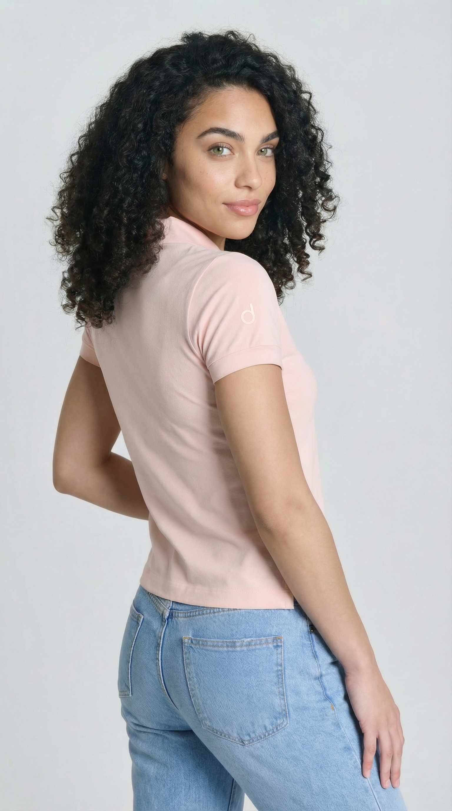 Camiseta Douz Elisabeth Gola Polo Rosa