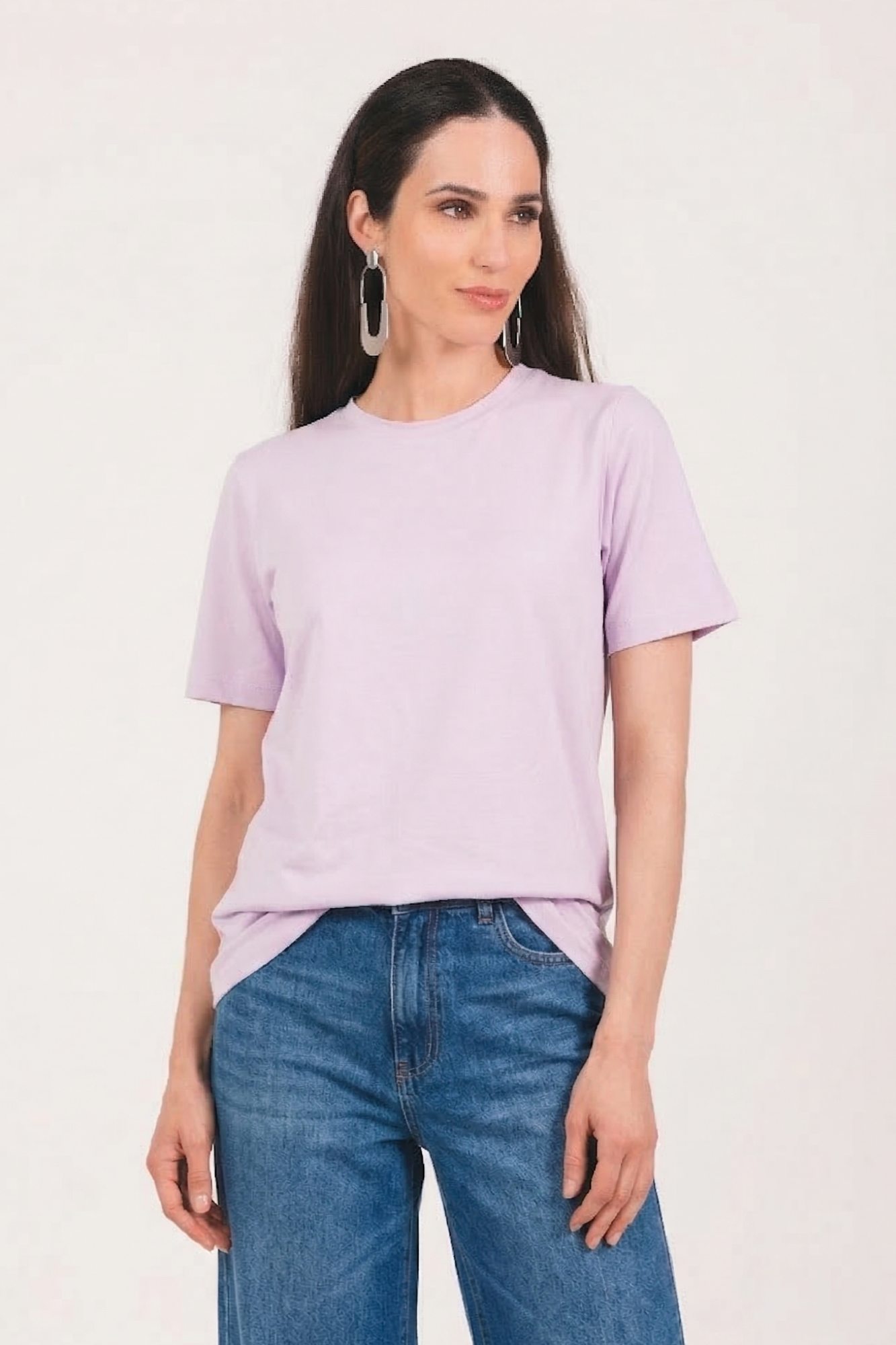 Camiseta Lisa New Moon Gola O Lilás