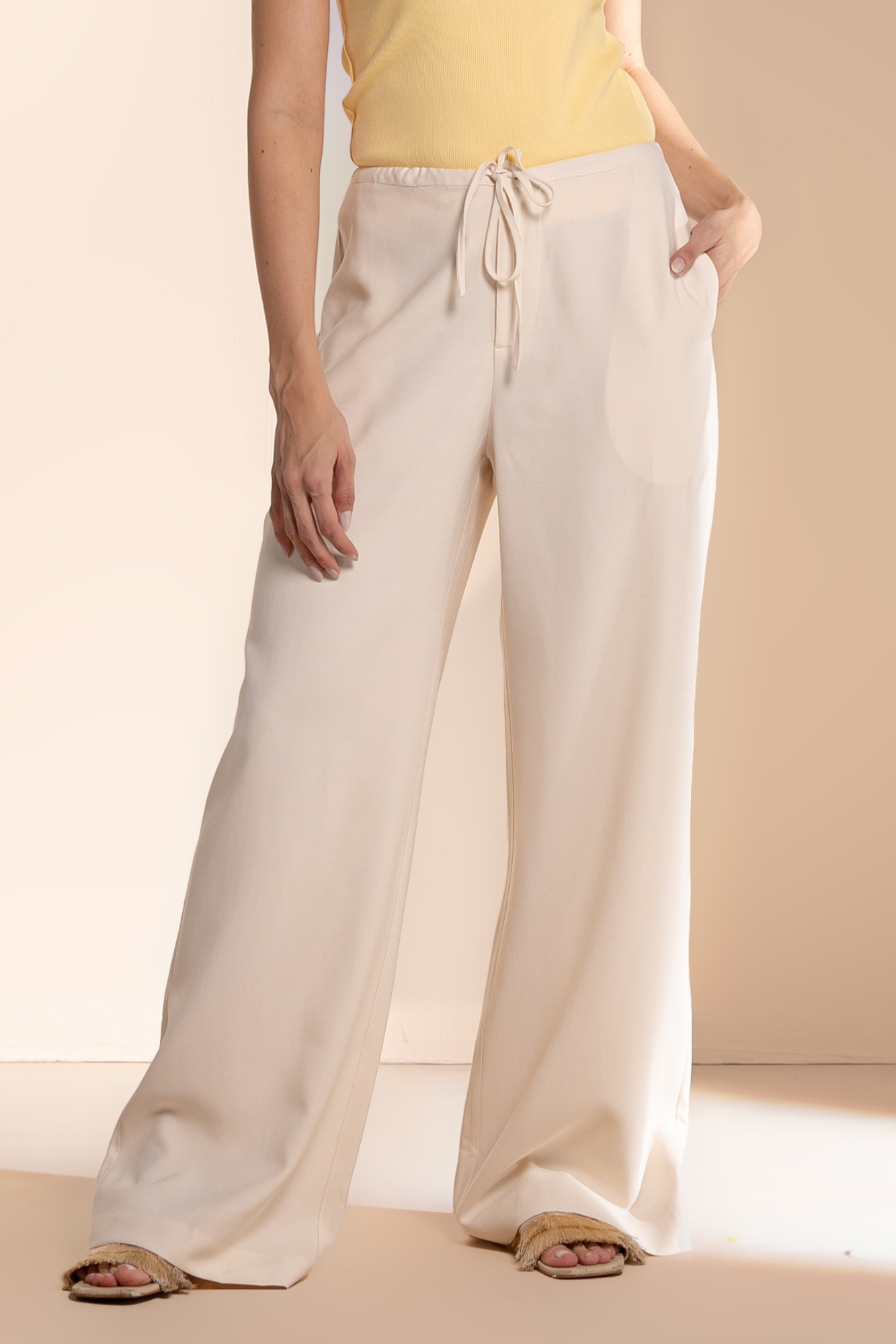 Calça Reta Moon Relaxed Off-white