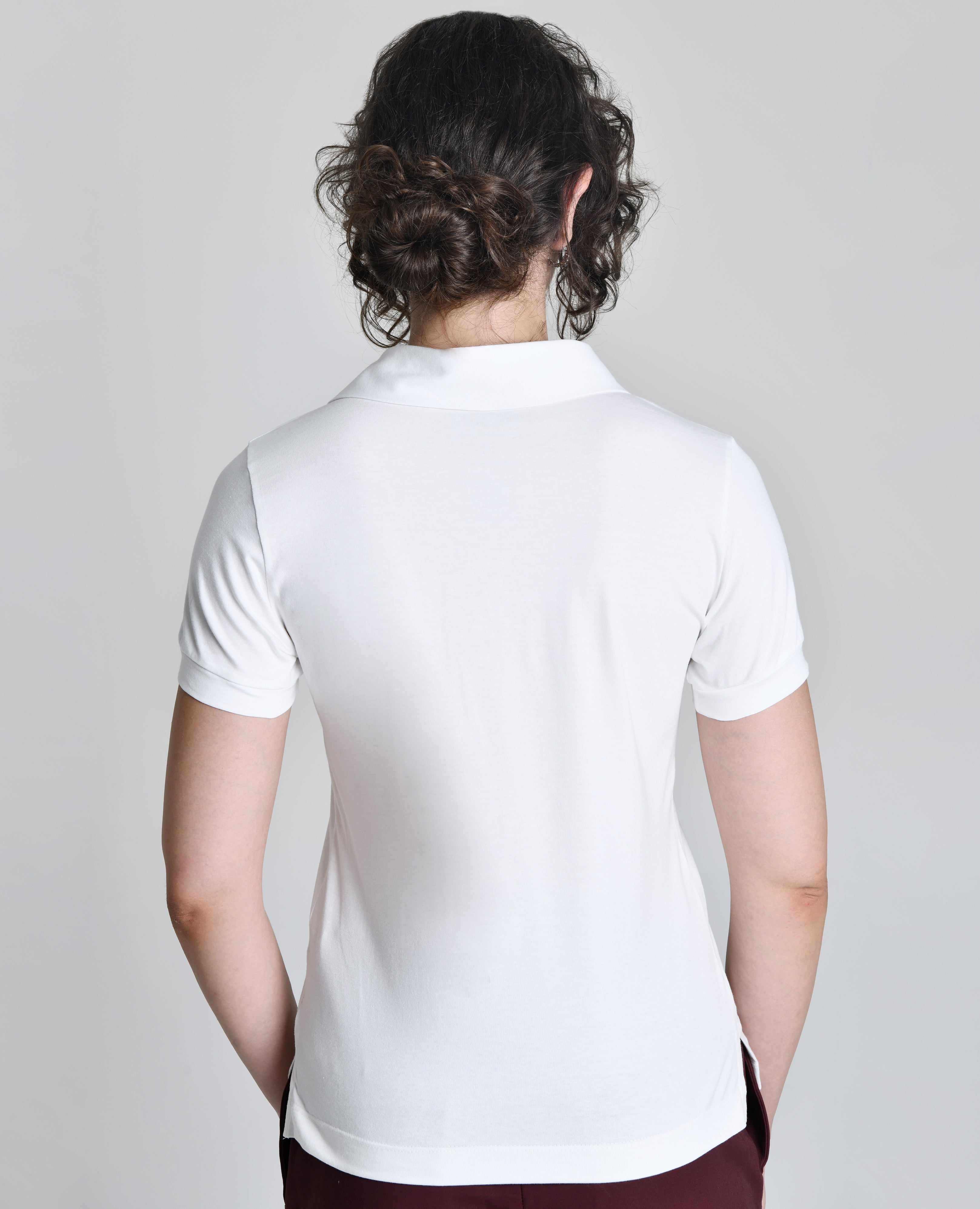 Camiseta Douz Elisabeth Gola Polo Off White
