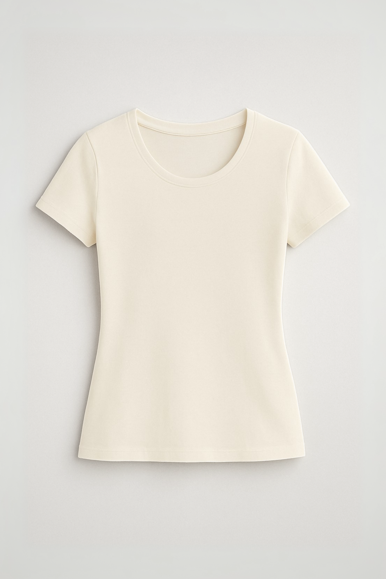 Camiseta Baby Look Moon Basics Gola O Off-white