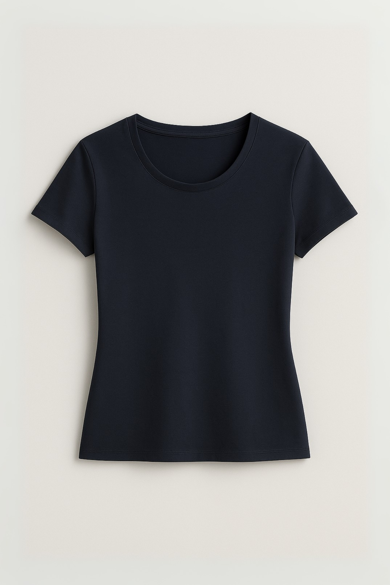 Camiseta Baby Look Moon Basics Gola O Azul