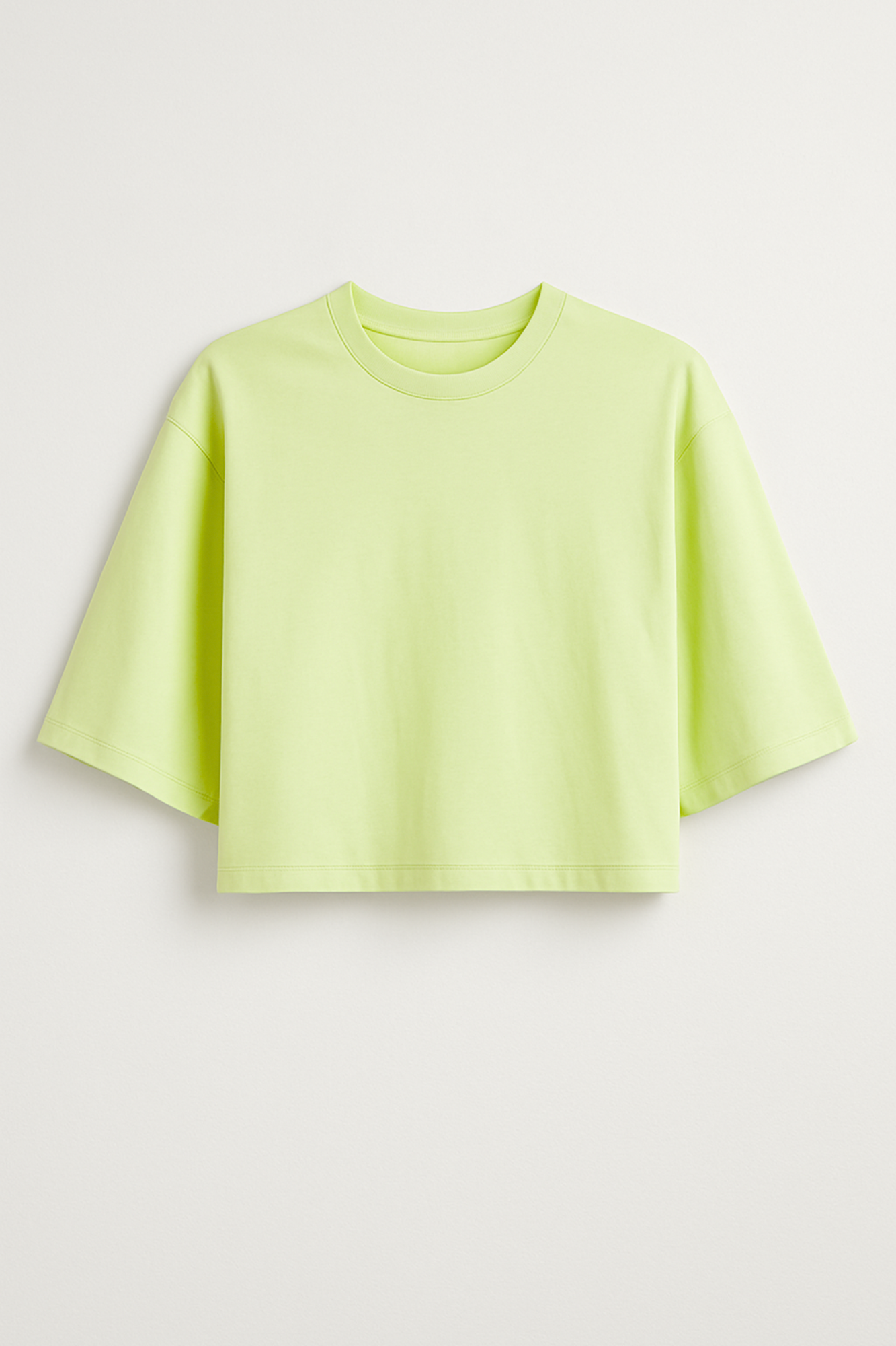 Camiseta Cropped Moon Gola O Verde Matcha