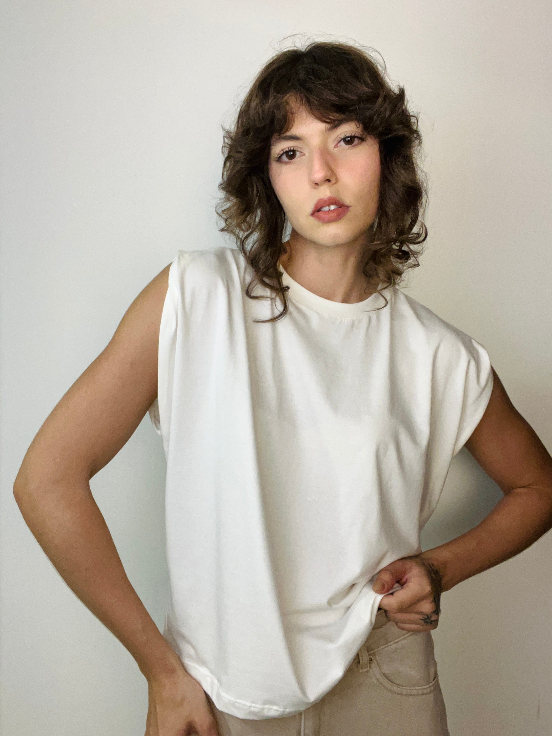 Camiseta Douz Najla Off White