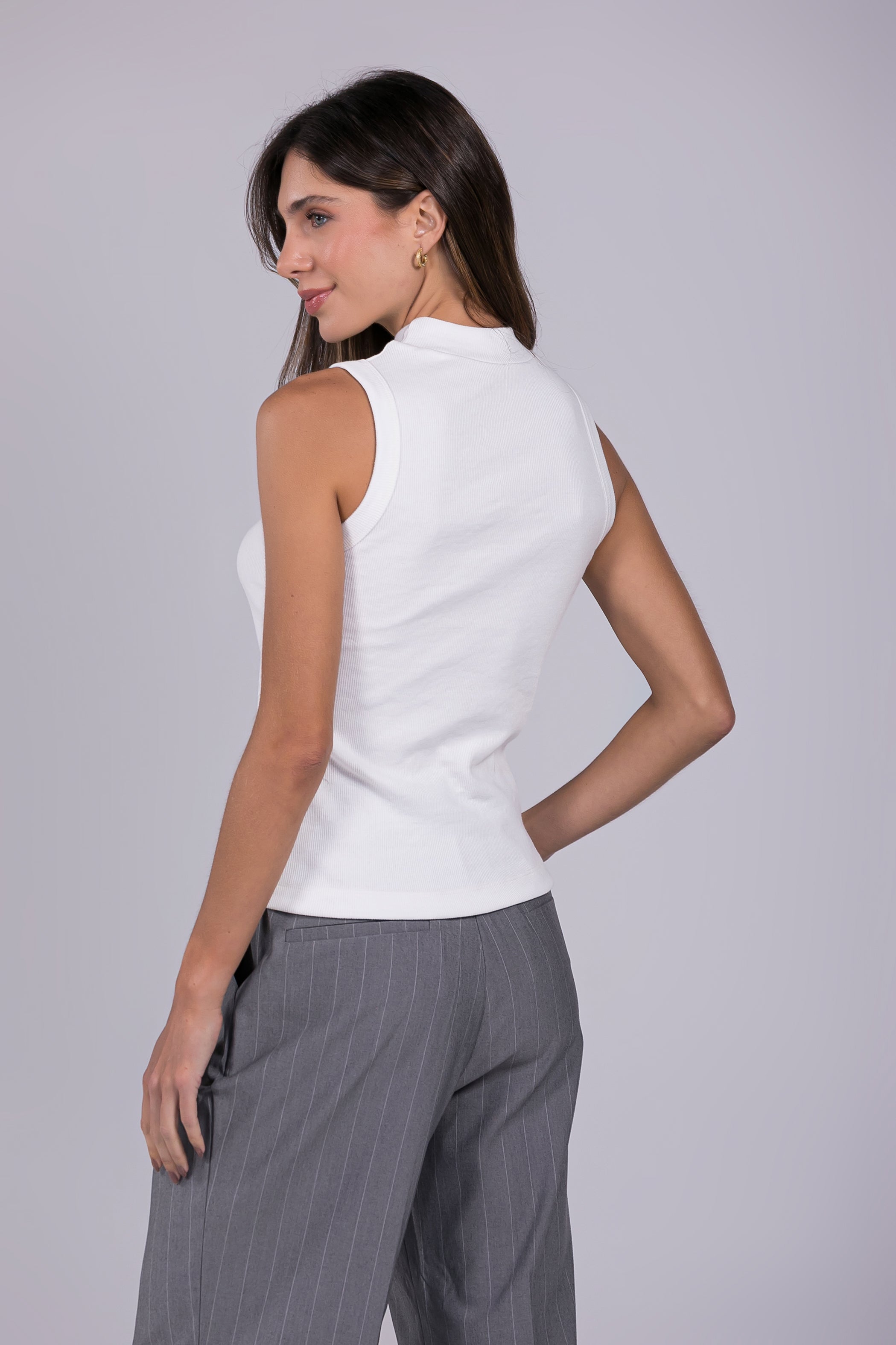 Regata Canelada Moon Gola Alta Off-white